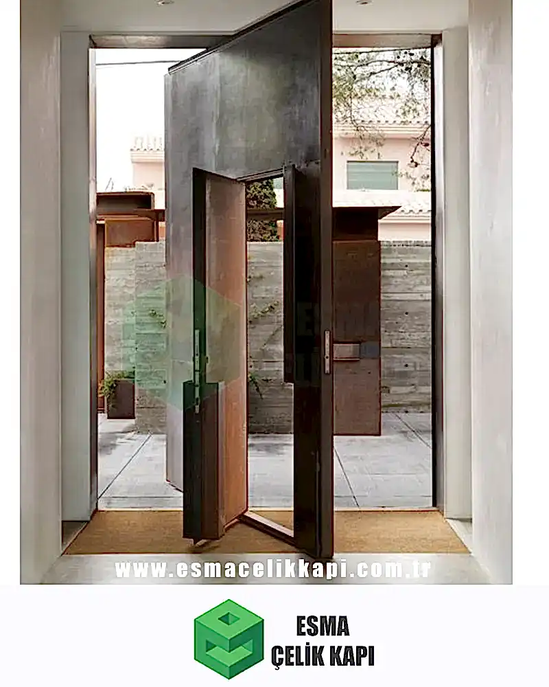 pivot çelik kapı