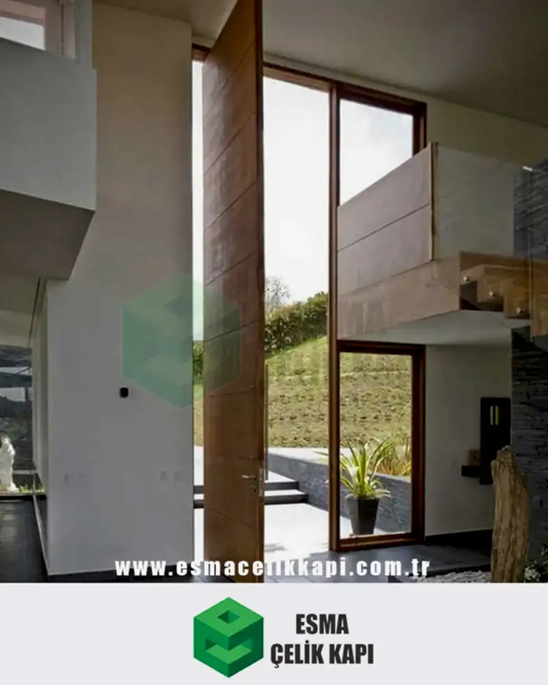 pivot çelik kapı