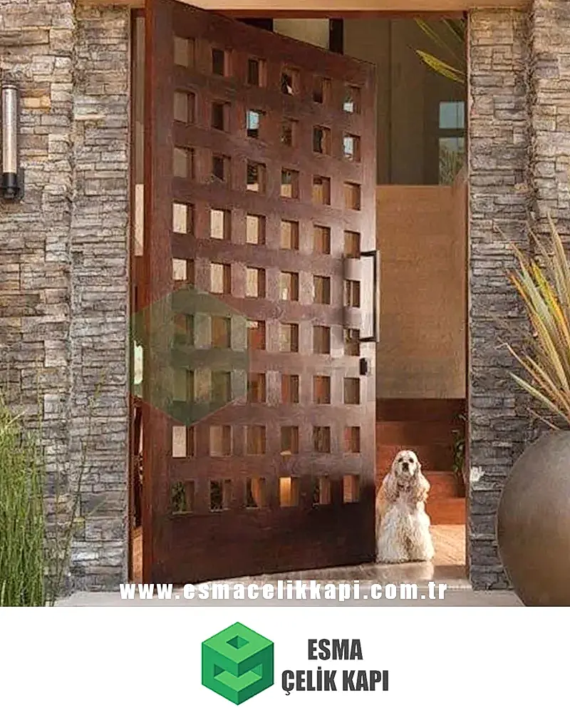 pivot çelik kapı