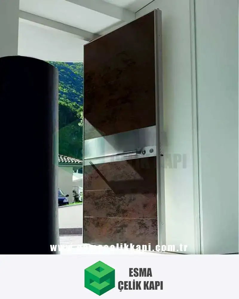 pivot çelik kapı